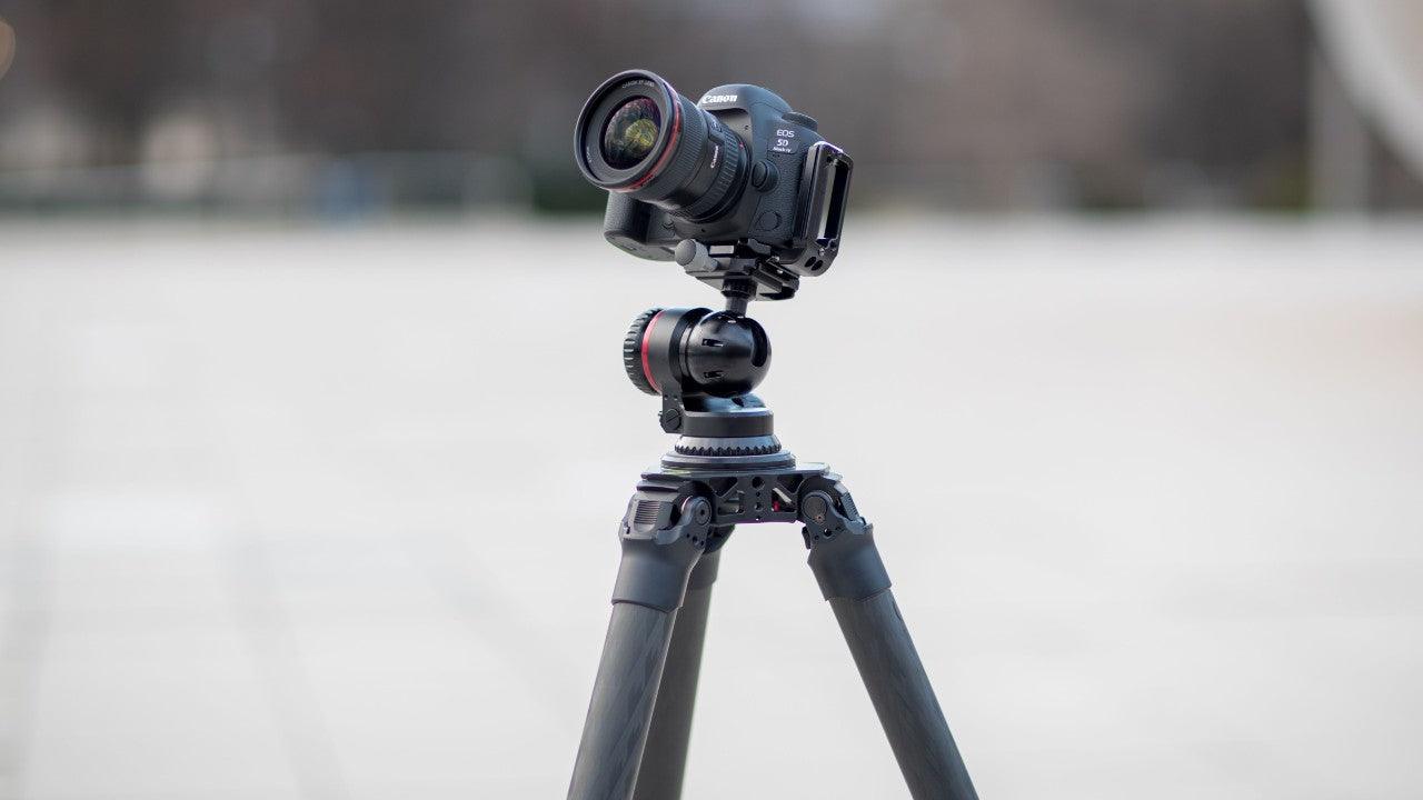 ProMediaGear tripod, BH1 Ball head, Canon camera